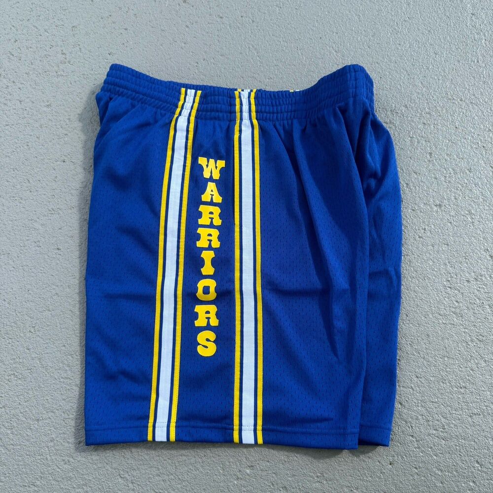 Men's Mitchell & Ness Golden State Warriors NBA Swingman Shorts 81-82 2XL - Picture 5 of 8